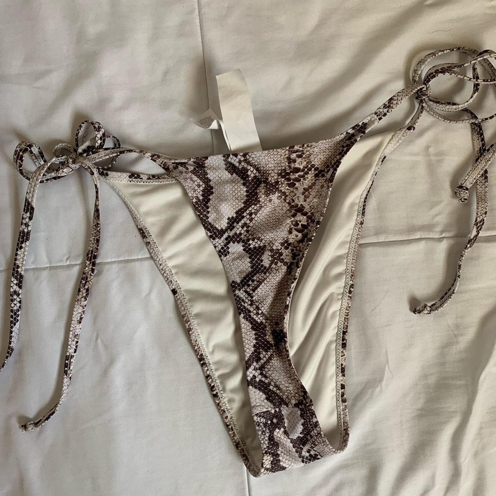 Snakeprint Bikini Bottoms